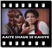 Aaiye Shauk Se Kahiye Karaoke With Lyrics