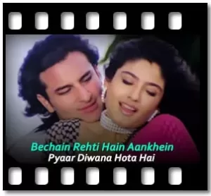 Bechain Rehti Hain Aankhein Karaoke With Lyrics