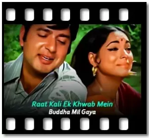 Raat Kali Ek Khwab Mein Karaoke With Lyrics