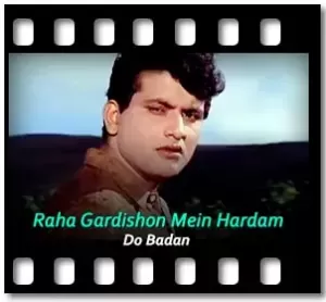 Raha Gardishon Mein Hardam Karaoke With Lyrics