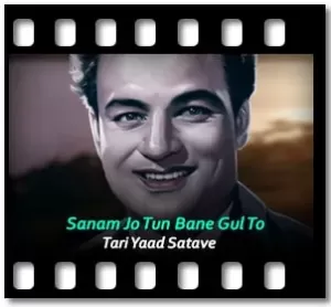 Sanam Jo Tun Bane Gul To Karaoke With Lyrics