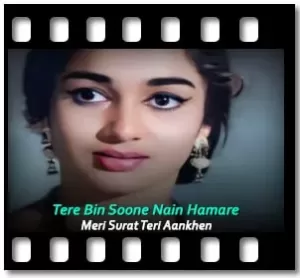 Tere Bin Soone Nain Hamare(Sad) Karaoke With Lyrics